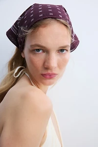 Patterned Cotton Scarf