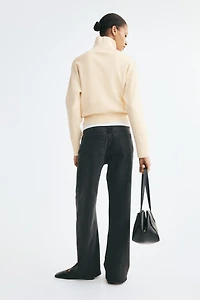 Fine-Knit Half-Zip Sweater