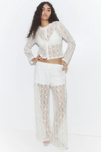 Hole-Patterned Pants