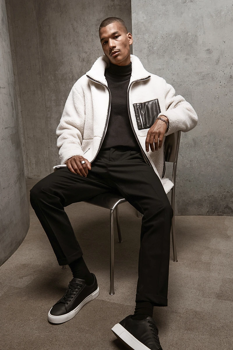 Veste ample en polar