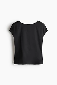 Cutout Satin Top