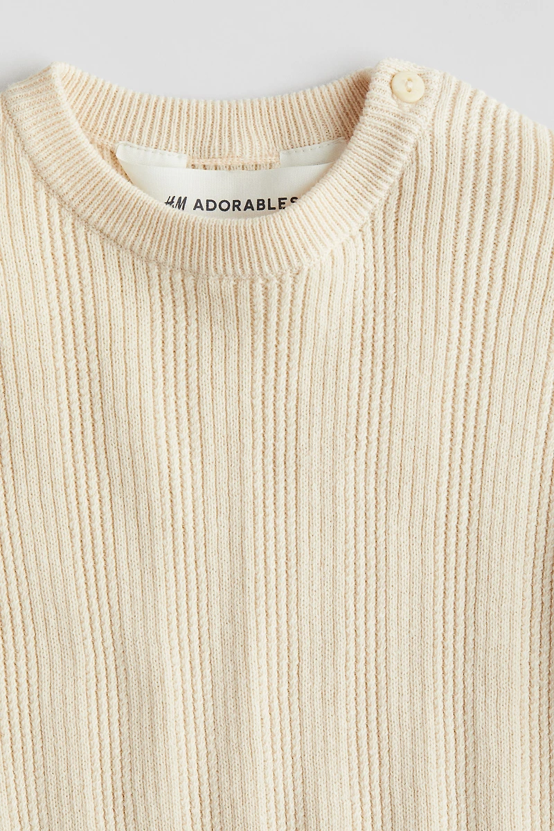 Rib-Knit T-Shirt