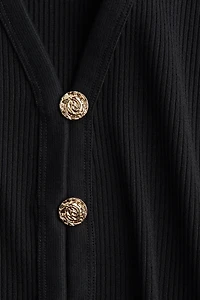 Button-Front Sweater Vest