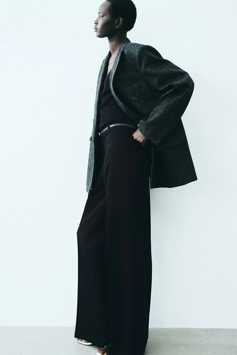 Wide-Leg Dress Pants