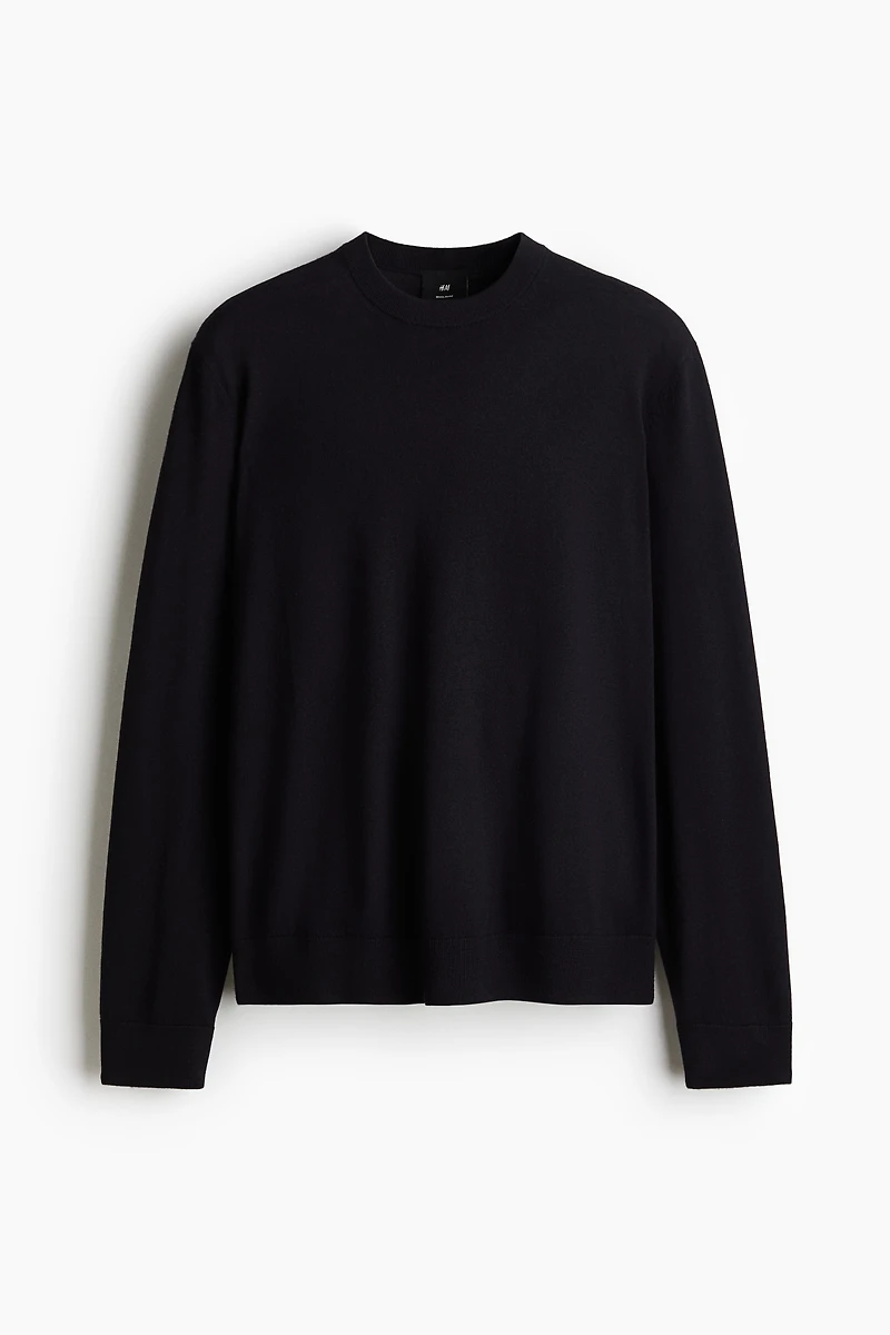 Regular-Fit Merino Wool Sweater