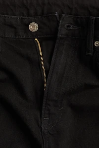 Jean taille haute jambes semi-évasées