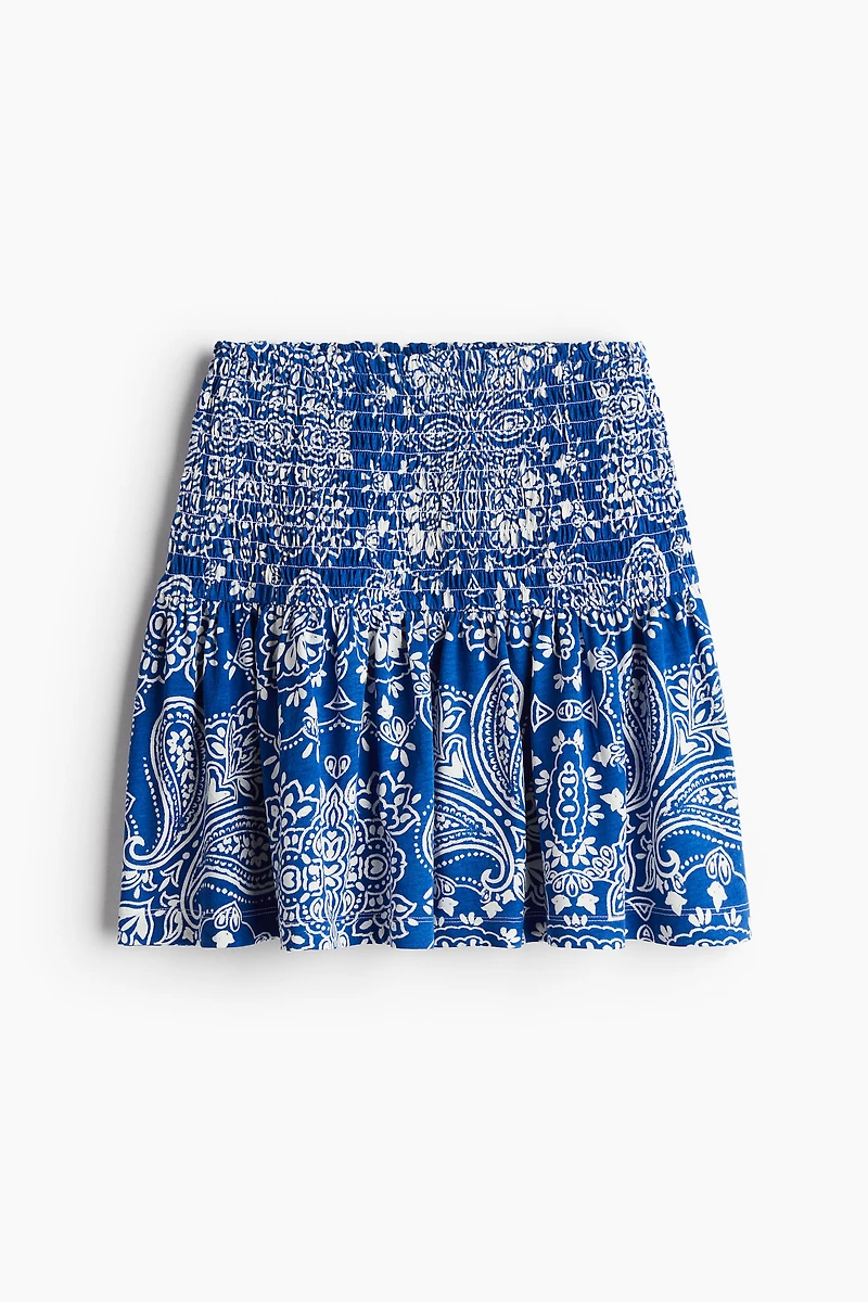 Jupe à taille avec smocks