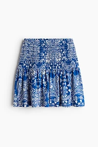Jupe à taille avec smocks