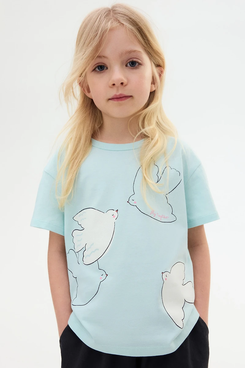Printed Jersey Top