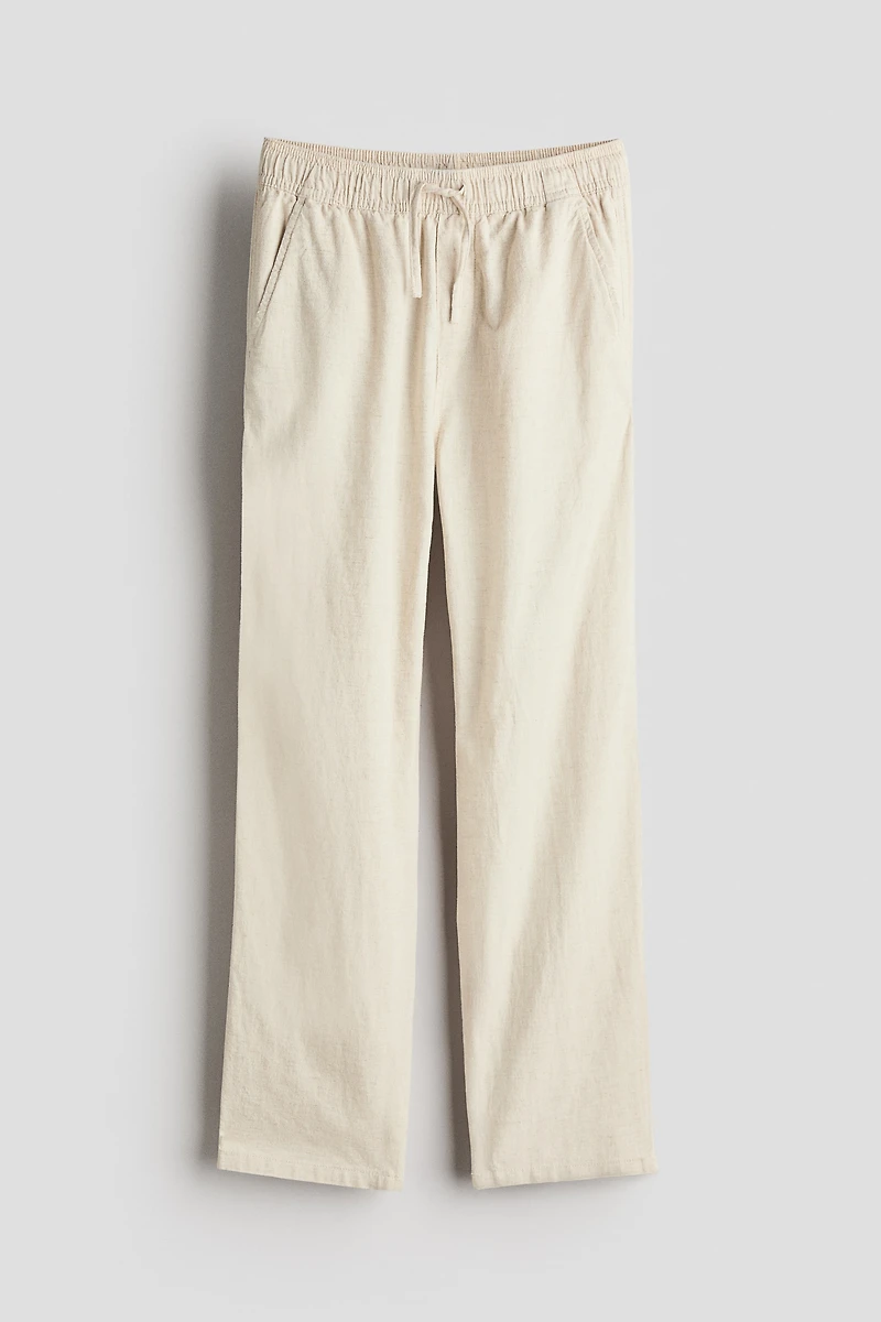 Pantalon en lin mélangé