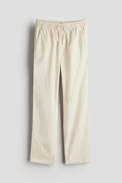 Linen-Blend Pants