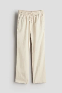 Pantalon en lin mélangé