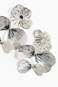 Boucles d'oreilles en fleurs avec pendentifs