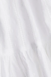 Flounced Mini Skirt