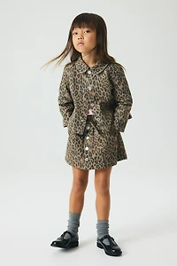 Jupe taille froncée en denim