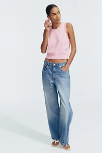 Fine-Knit Sweater Vest