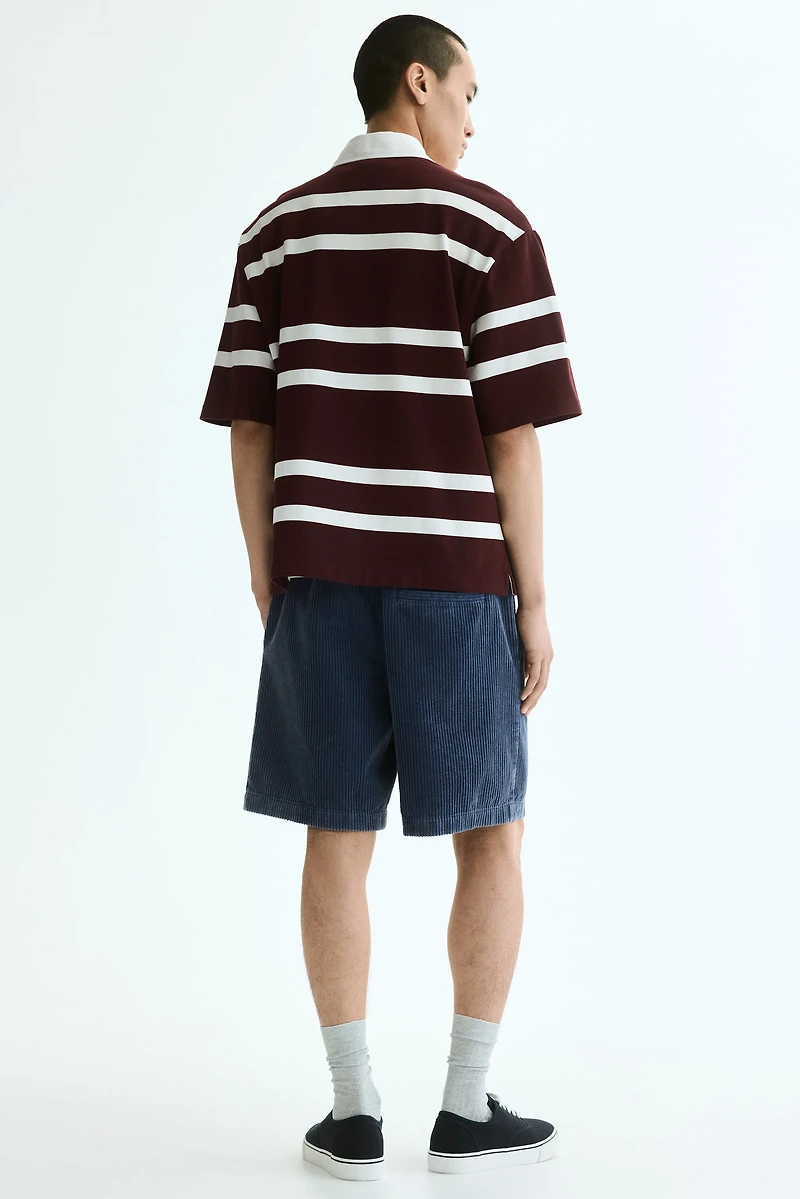 Loose-Fit Cotton Rugby Shirt