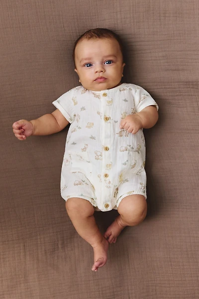 Cotton Muslin Romper Suit