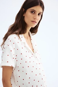 Pyjama MAMA en mousseline de coton