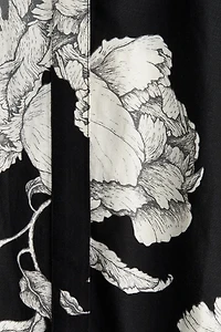 Robe en lin mélangé avec ceinture à nouer