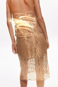 Haut à sequins et dos nu