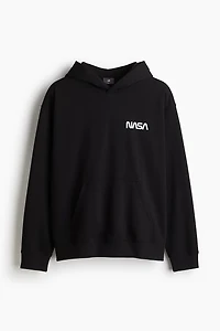 Kangourou ample avec inscription