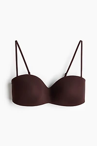 Padded Microfiber Balconette Bra