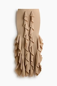 Jupe à volants en tricot