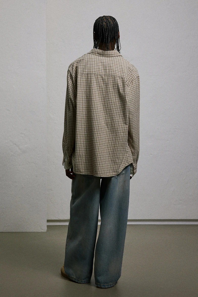 Chemise ample en flanelle