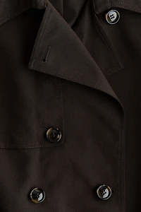 Imperméable au genou en sergé