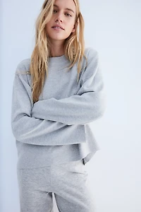 Oversized Curved-Hem Sweater