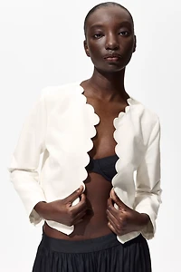 Scalloped-Edge Jacket