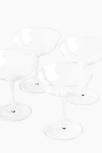 4-Pack Delicate Coupe Glasses