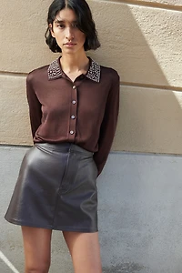 Gilet orné de strass