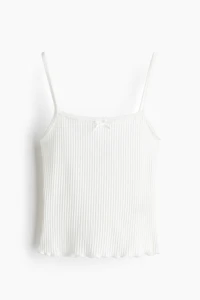 Lace-Trimmed Strappy Top