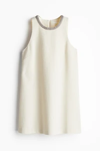Rhinestone-Trimmed Dress