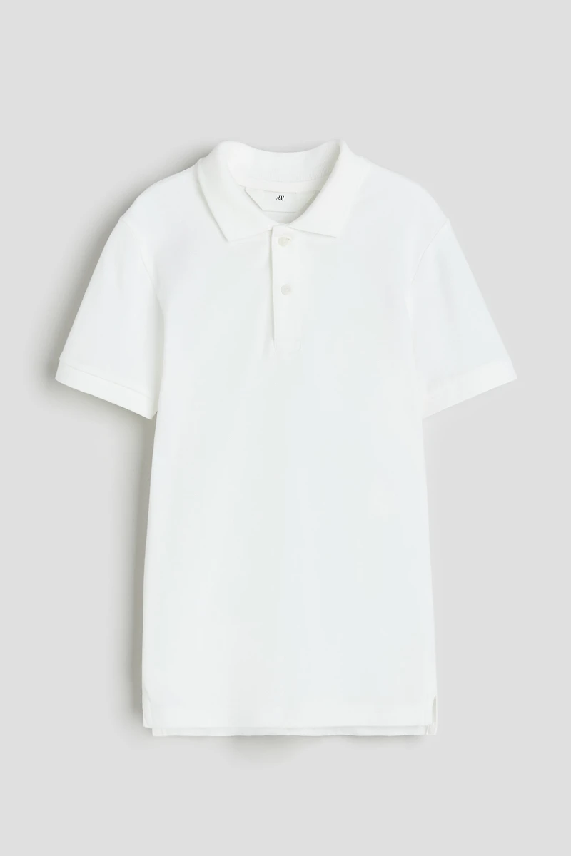 Polo en piqué de coton