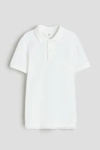 Polo en piqué de coton