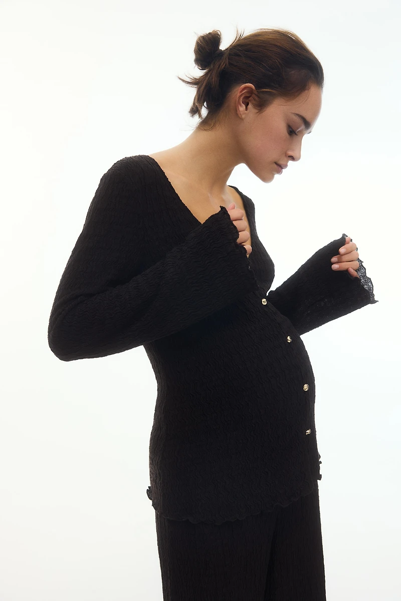 MAMA Ensemble 2 pièces en jersey texturé