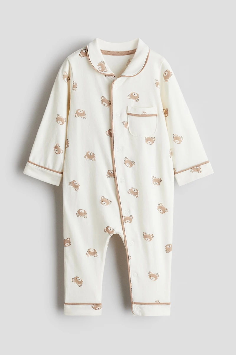 Cotton Jersey Pajama Jumpsuit