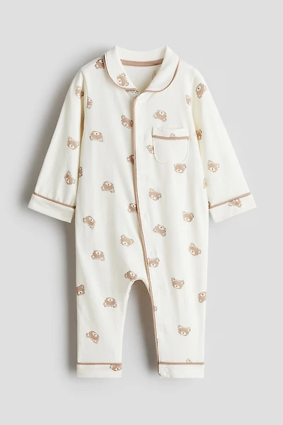 Cotton Jersey Pajama Jumpsuit