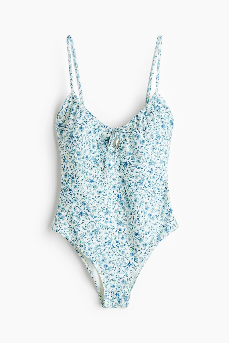 Costume de bain coussiné échancré