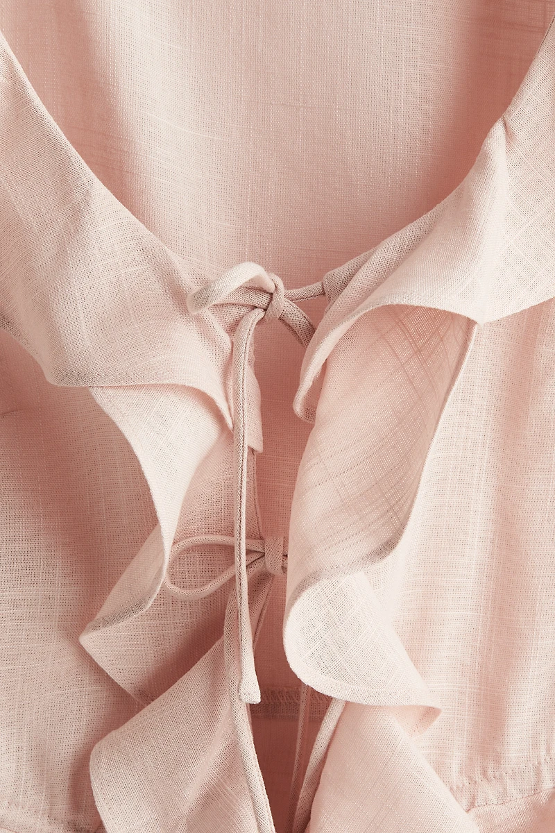 Flounced blouse