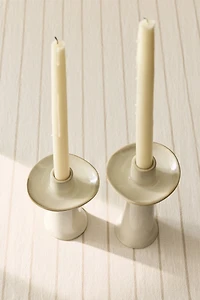 Tall Stoneware Candlestick