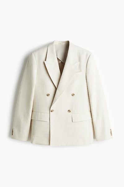 Loose-Fit Double-Breasted Jacket