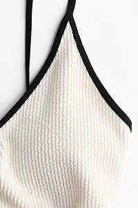 Padded-Cup High-Leg Swimsuit