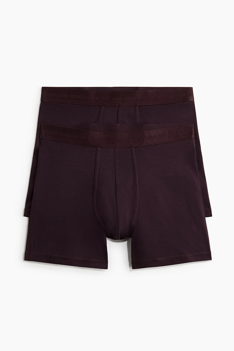 2-Pack Mid-Length Boxer Briefs with Lycra®