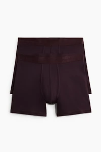 2-Pack Mid-Length Boxer Briefs with Lycra®