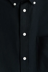 Relaxed-Fit Short-Sleeved Oxford Shirt