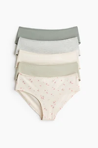Lot de 5 culottes Hipster en coton
